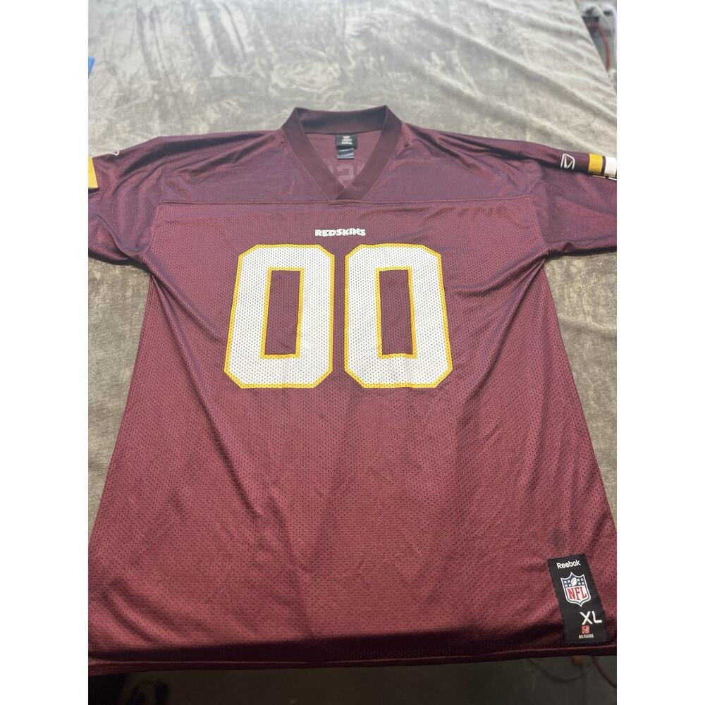 Vtg REEBOK NFL Washington REDSKINS Commanders Jersey Football Team #00 Mens XL